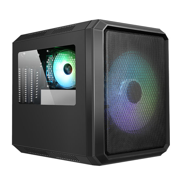 Boitier Cube Micro ATX iTek QBO 8 Evo RGB avec fenêtre (Noir)