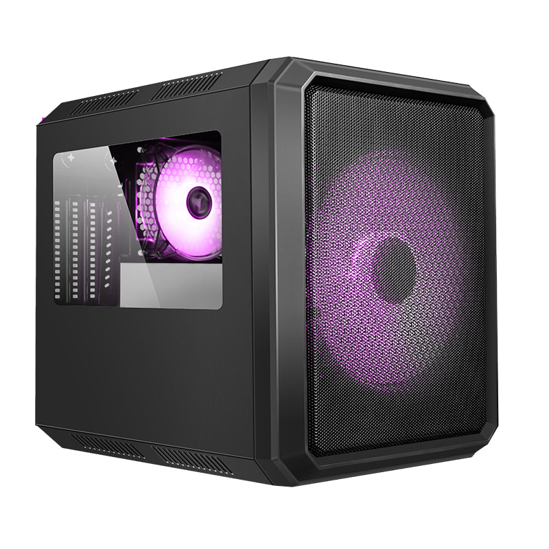 Boitier Cube Micro ATX iTek QBO 8 Evo RGB avec fenêtre (Noir)