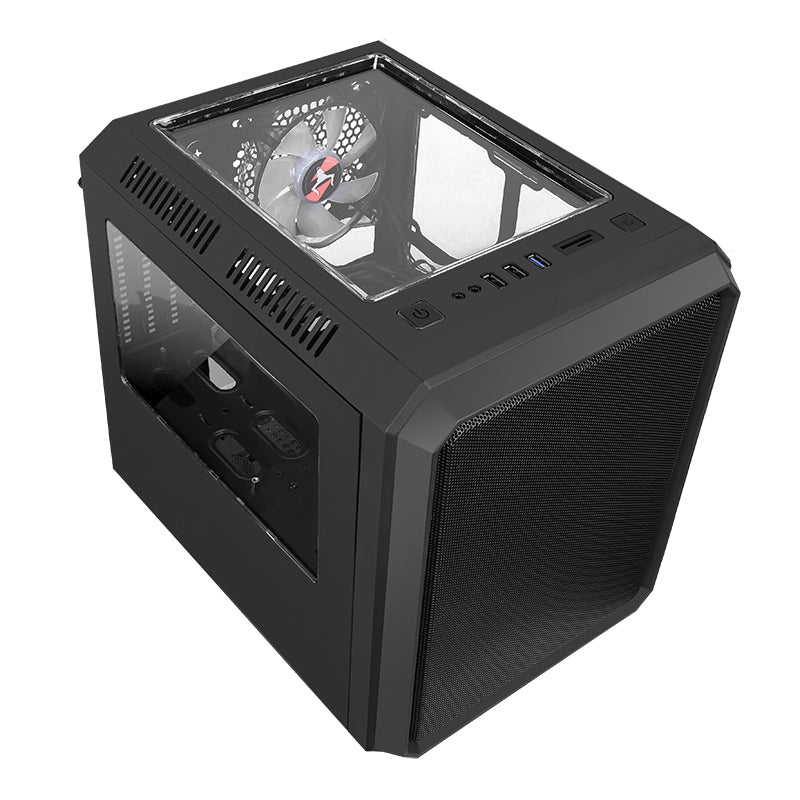 Boitier Cube Micro ATX iTek QBO 8 Evo RGB avec fenêtre (Noir)