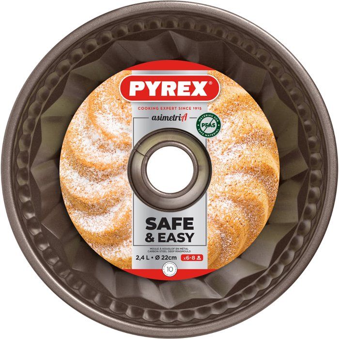 Moule a kougloff - PYREX - 1452019 - En métal - Antiadhésif - 22 cm