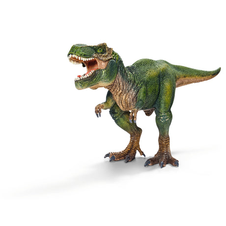 Figurine T-Rex vert, Tyrannosaure Rex avec mâchoire mobile, jouet dinosaure pour enfants, des 4 ans, Schleich 14525 DINOSAURS
