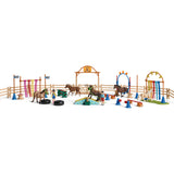 Coffret d'entraînement agilité équestre avec Cheval, Ensemble de 41 Pieces, Schleich 42481 Farm World, des 3 ans