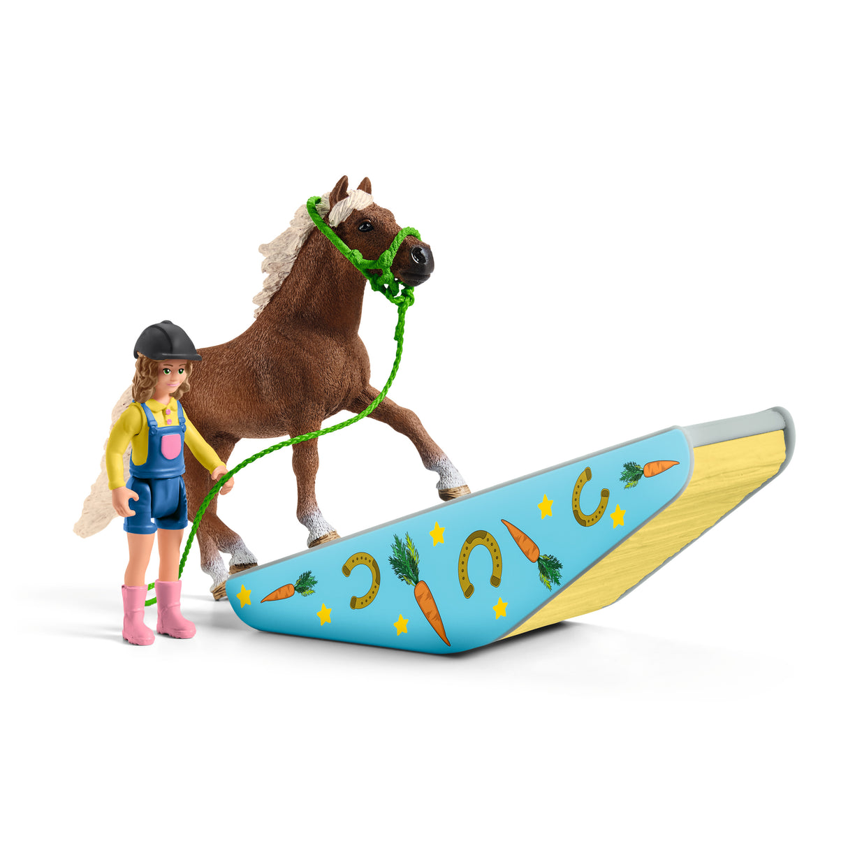 Coffret d'entraînement agilité équestre avec Cheval, Ensemble de 41 Pieces, Schleich 42481 Farm World, des 3 ans
