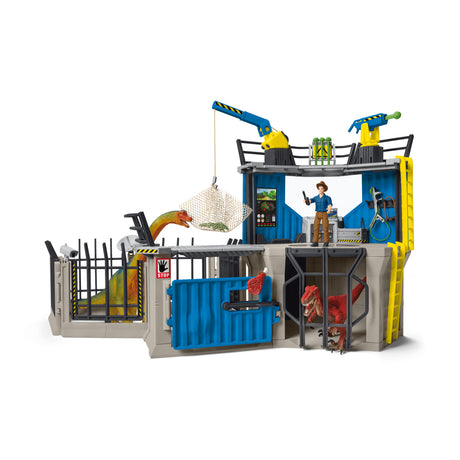 Grande station de recherche Dino, coffret de 72 pieces, jouets, Des 5 ans, Schleich 41462 Dinosaurs