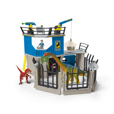 Grande station de recherche Dino, coffret de 72 pieces, jouets, Des 5 ans, Schleich 41462 Dinosaurs