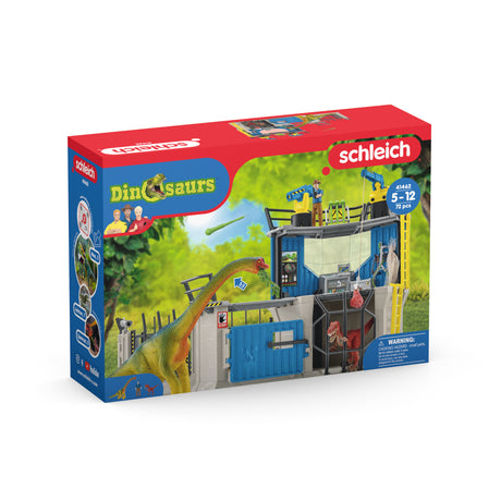 Grande station de recherche Dino, coffret de 72 pieces, jouets, Des 5 ans, Schleich 41462 Dinosaurs