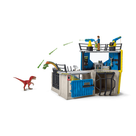 Grande station de recherche Dino, coffret de 72 pieces, jouets, Des 5 ans, Schleich 41462 Dinosaurs