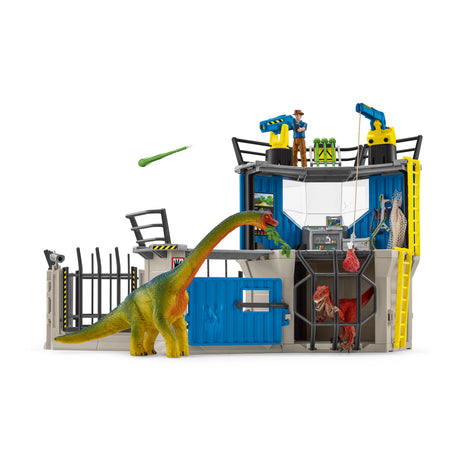 Grande station de recherche Dino, coffret de 72 pieces, jouets, Des 5 ans, Schleich 41462 Dinosaurs