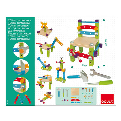 Jeu de construction - GOULA - Set multi constructions - Construisez 7 modeles différents