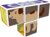 Blocs magnétiques - GEOMAG - Magicube 132 - 7 pieces - Animaux imprimés - Cartes incluses