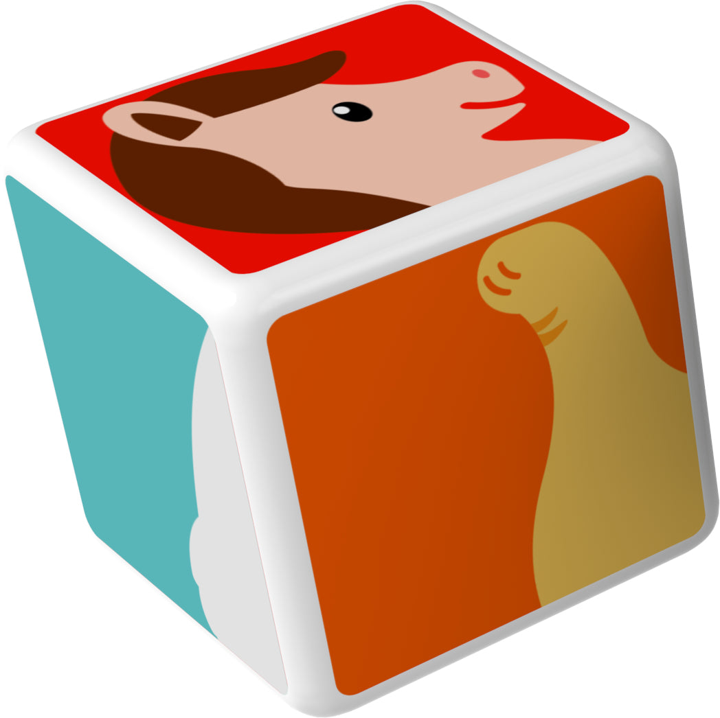 Blocs magnétiques - GEOMAG - Magicube 132 - 7 pieces - Animaux imprimés - Cartes incluses