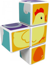 Blocs magnétiques - GEOMAG - Magicube 132 - 7 pieces - Animaux imprimés - Cartes incluses