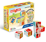Blocs magnétiques - GEOMAG - Magicube 132 - 7 pieces - Animaux imprimés - Cartes incluses