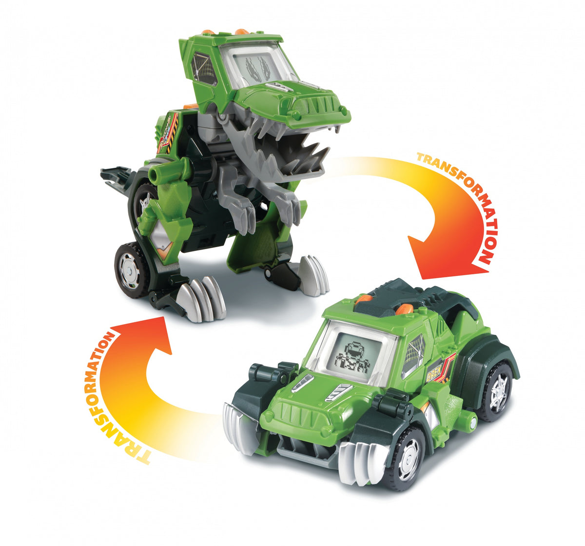 VTECH - Switch & Go Dinos - Drex, Super T-Rex (Jeep) - T-Rex interactif a transformer en Jeep tout terrain