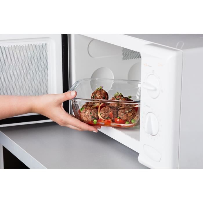 Boîte carrée avec couvercle - PYREX - 1451030 - 16 x 16 cm -800 ml - Cook & Go - Base en verre borosilicate