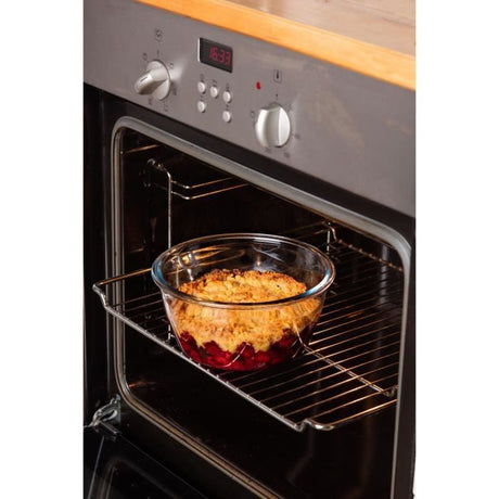 Boîte ronde avec couvercle - PYREX - 1451034 - 20 cm - 1,6 L - Cook & Go - Base en verre borosilicate