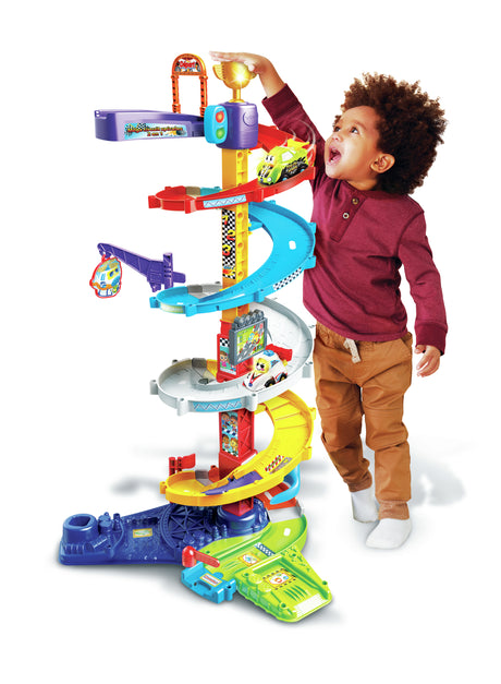 VTECH - Tut Tut Bolides - Méga Circuit Spirales 2 en 1 (+ Titouan, Fou du Volant)