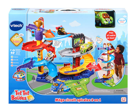 VTECH - Tut Tut Bolides - Méga Circuit Spirales 2 en 1 (+ Titouan, Fou du Volant)