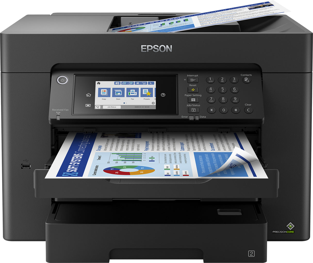 Imprimante Multifonction Epson WorkForce WF-7840DTW A3+(Noir)