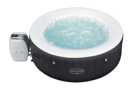 Spa gonflable BESTWAY - Lay-Z-Spa Miami - 120 airjets - 180 x 66 cm - 2 a 4 places - Rond (couverture, cartouche, diffuseur)