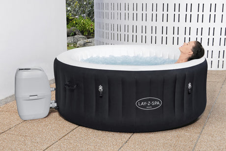 Spa gonflable BESTWAY - Lay-Z-Spa Miami - 120 airjets - 180 x 66 cm - 2 a 4 places - Rond (couverture, cartouche, diffuseur)