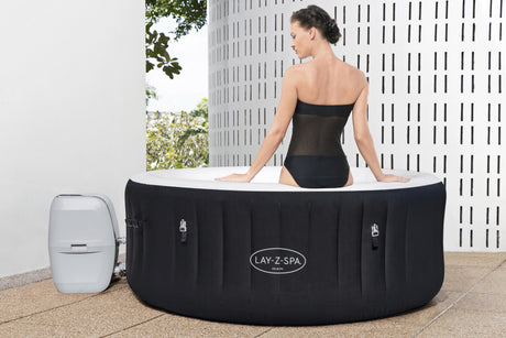 Spa gonflable BESTWAY - Lay-Z-Spa Miami - 120 airjets - 180 x 66 cm - 2 a 4 places - Rond (couverture, cartouche, diffuseur)