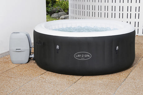 Spa gonflable BESTWAY - Lay-Z-Spa Miami - 120 airjets - 180 x 66 cm - 2 a 4 places - Rond (couverture, cartouche, diffuseur)