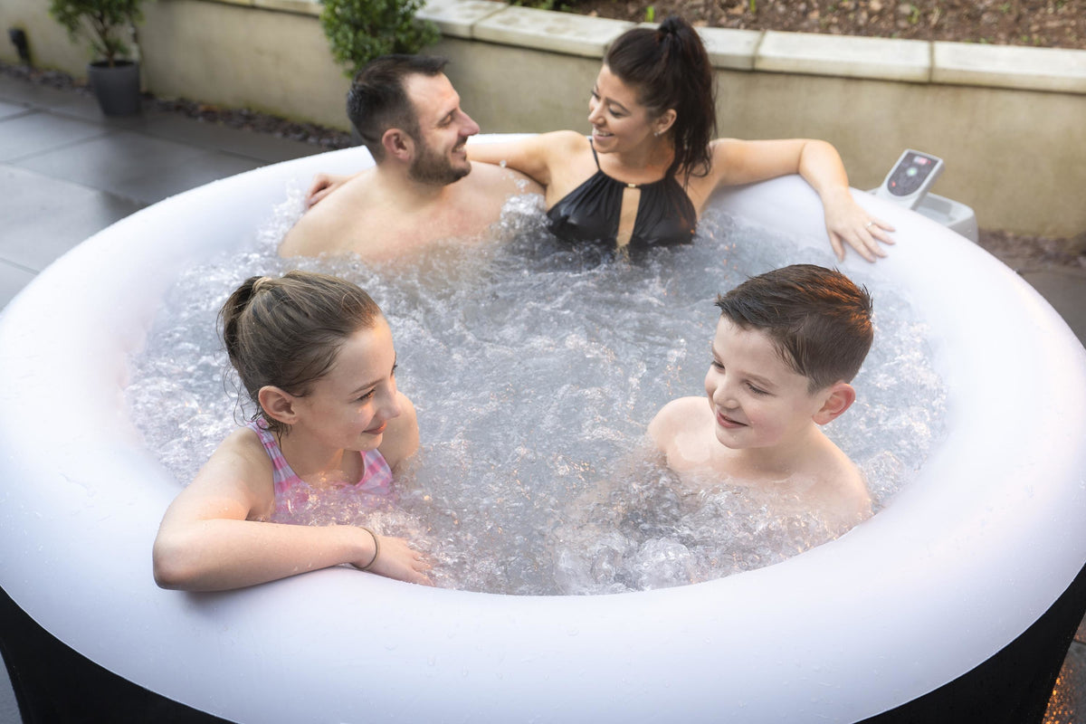 Spa gonflable BESTWAY - Lay-Z-Spa Miami - 120 airjets - 180 x 66 cm - 2 a 4 places - Rond (couverture, cartouche, diffuseur)