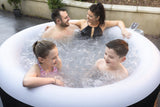Spa gonflable BESTWAY - Lay-Z-Spa Miami - 120 airjets - 180 x 66 cm - 2 a 4 places - Rond (couverture, cartouche, diffuseur)