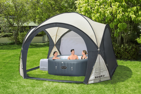 Dôme de protection pour spa Lay-Z-Spa - BESTWAY - 390x390x255 cm - Gris - Protection anti-UV
