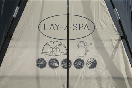 Dôme de protection pour spa Lay-Z-Spa - BESTWAY - 390x390x255 cm - Gris - Protection anti-UV