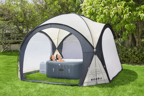 Dôme de protection pour spa Lay-Z-Spa - BESTWAY - 390x390x255 cm - Gris - Protection anti-UV