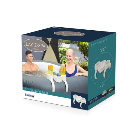 Porte-Boisson pour Lay-Z-Spa - BESTWAY - Compatible tous Lay-Z-Spa sauf Vancouver et Helsinki - Gris