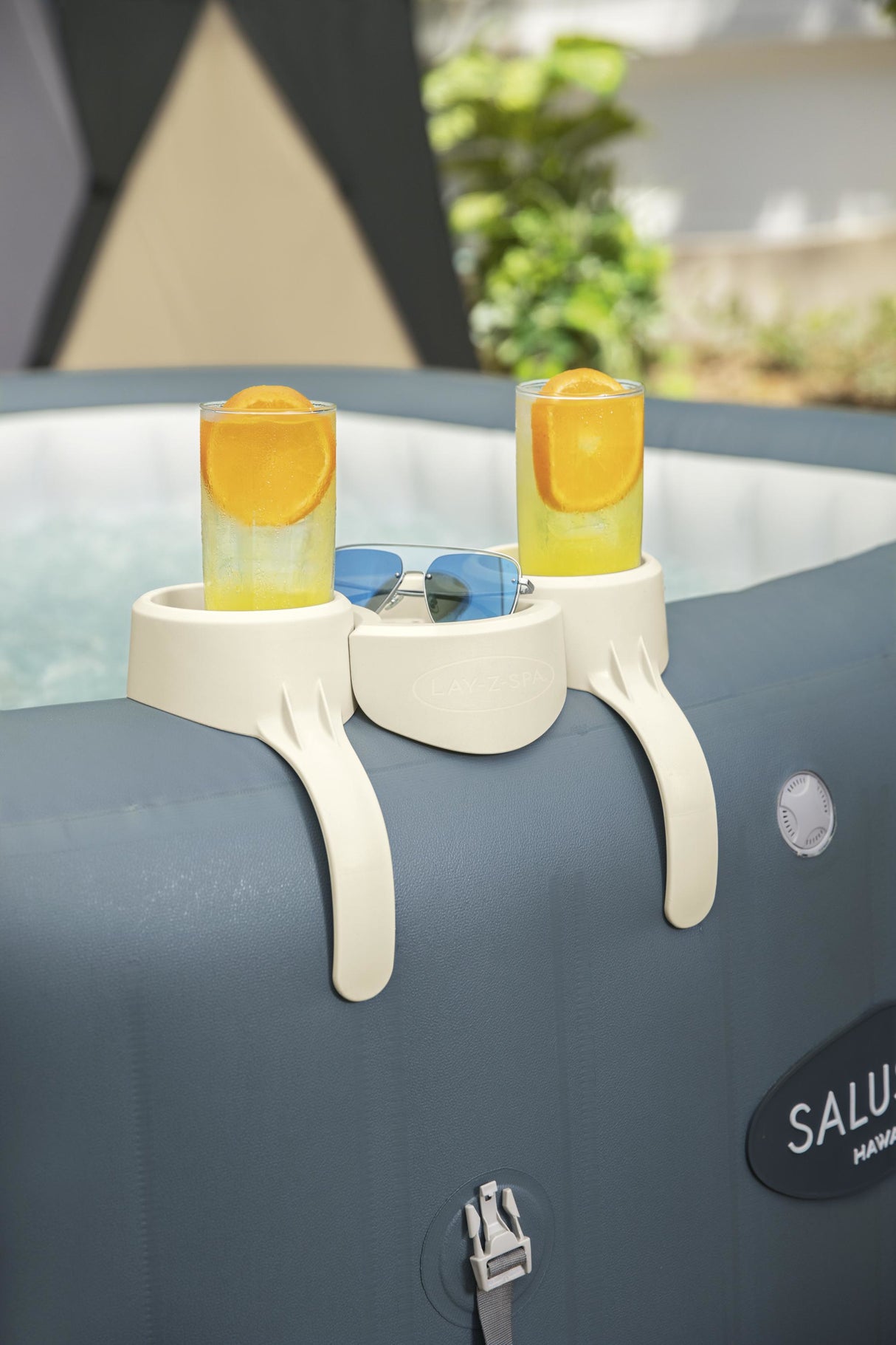 Porte-Boisson pour Lay-Z-Spa - BESTWAY - Compatible tous Lay-Z-Spa sauf Vancouver et Helsinki - Gris