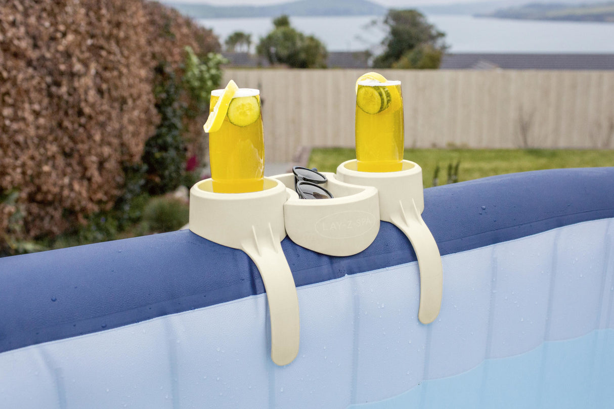 Porte-Boisson pour Lay-Z-Spa - BESTWAY - Compatible tous Lay-Z-Spa sauf Vancouver et Helsinki - Gris