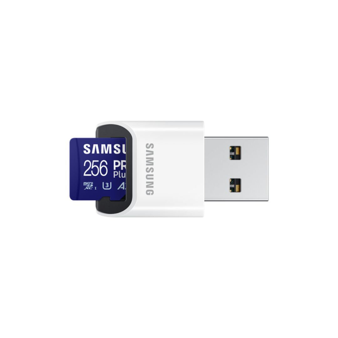 CARTE MEMOIRE SAMSUNG 256 Go MICRO-SD PRO PLUS 2023 avec lecteur USB Classe 10 /
