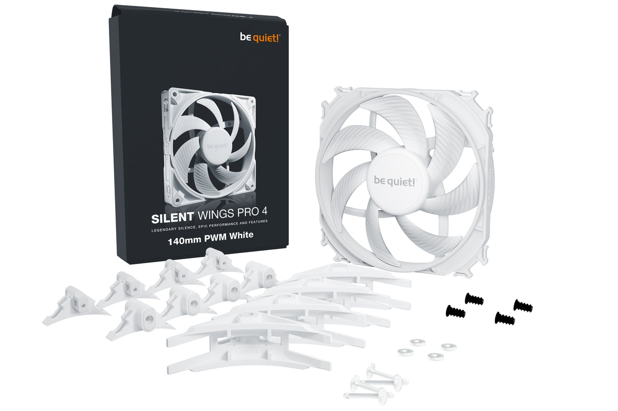 Ventilateur de boitier be quiet! Silent Wings 4 Pro - 14cm (Blanc)