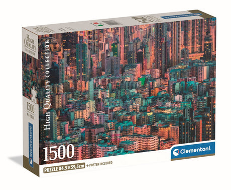 CLEMENTONI - Compact 1500 pieces - Hong-Kong, The Hive