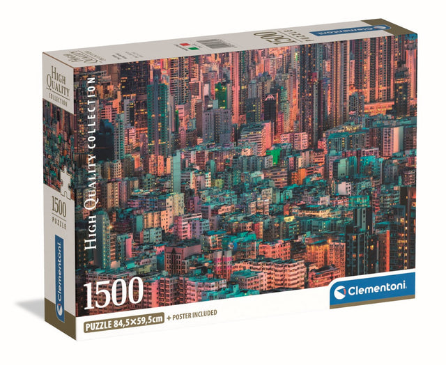 CLEMENTONI - Compact 1500 pieces - Hong-Kong, The Hive