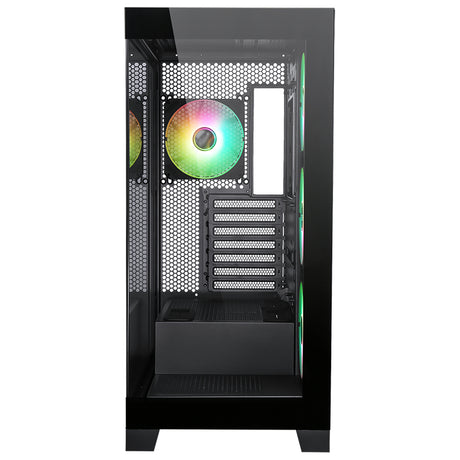 Boitier Moyen Tour ATX iTek Showbui 45 RGB avec panneaux vitrés (Noir)