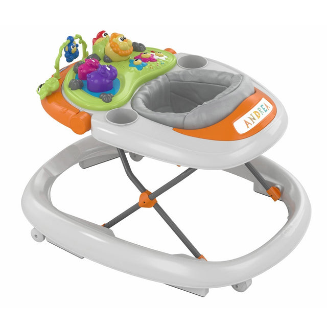 Trotteur Walky Talky Grey - Sons et Lumieres - 4 roues - 6 freins - CHICCO