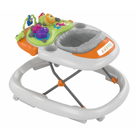 Trotteur Walky Talky Grey - Sons et Lumieres - 4 roues - 6 freins - CHICCO