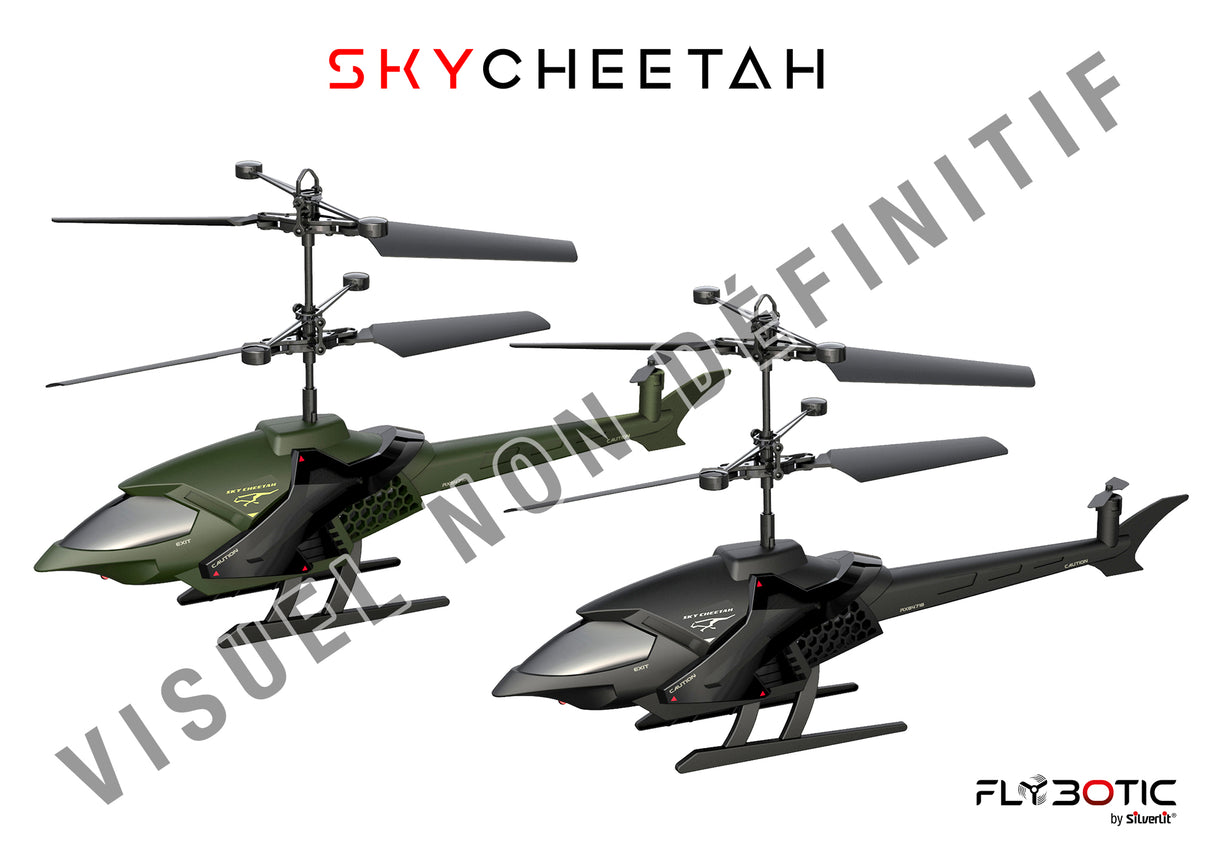 Hélicoptere télécommandé - FLYBOTIC - Sky cheetah - 24cm - 3 canaux - Des 10ans