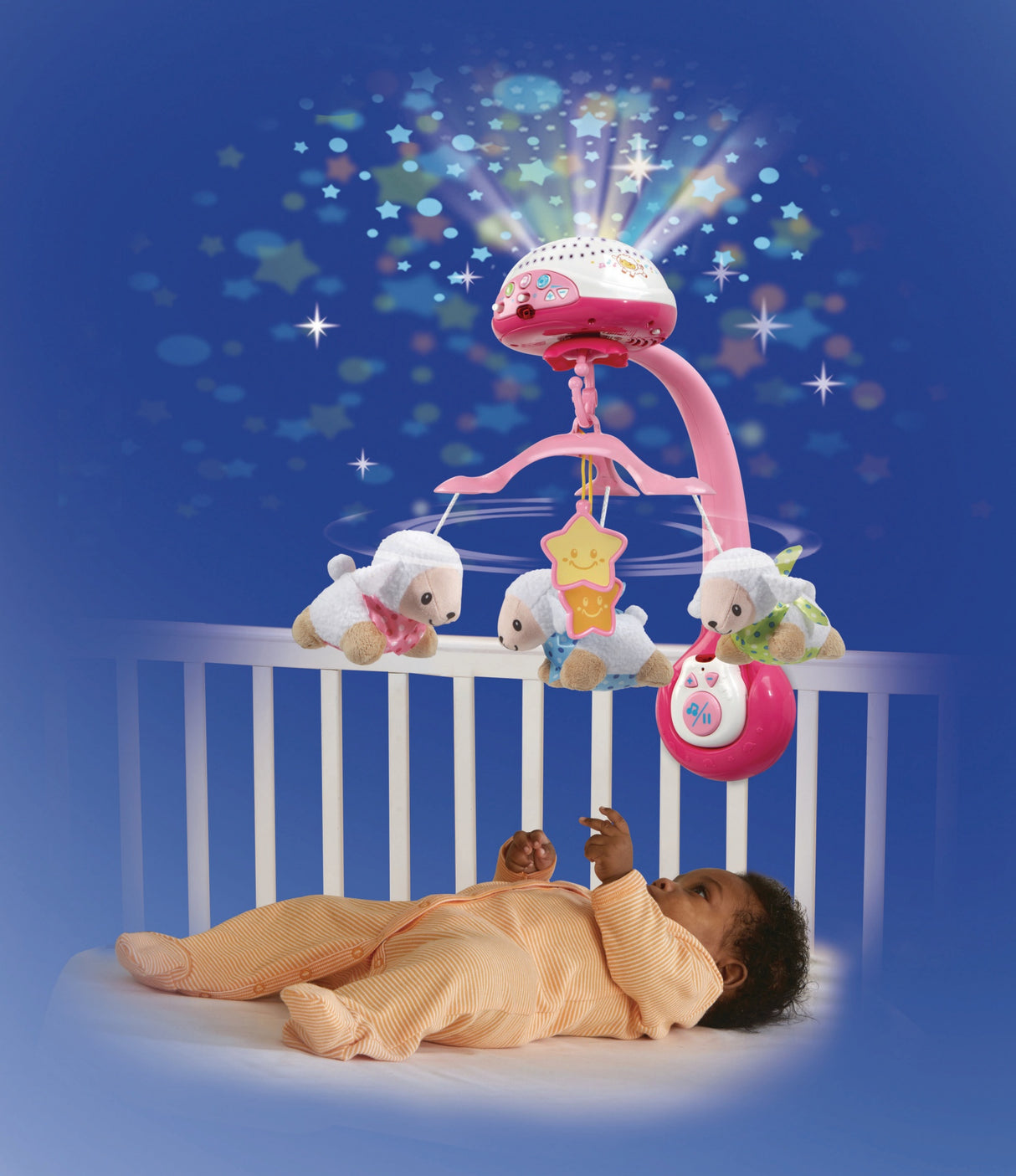 VTECH - Vtech Baby - Mobile Lumi Mobile Compte-Moutons Rose