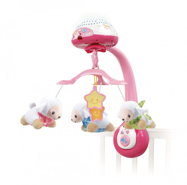 VTECH - Vtech Baby - Mobile Lumi Mobile Compte-Moutons Rose