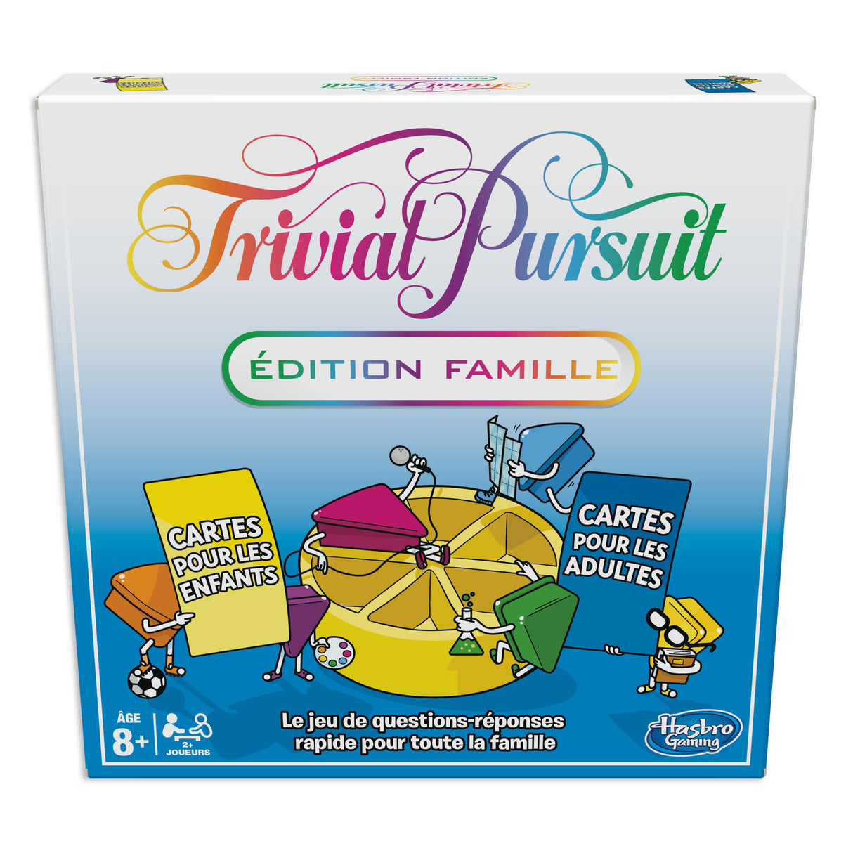 Trivial Pursuit Famille, Jeu de societe de questions-réponses, Jeu de plateau, Version francaise