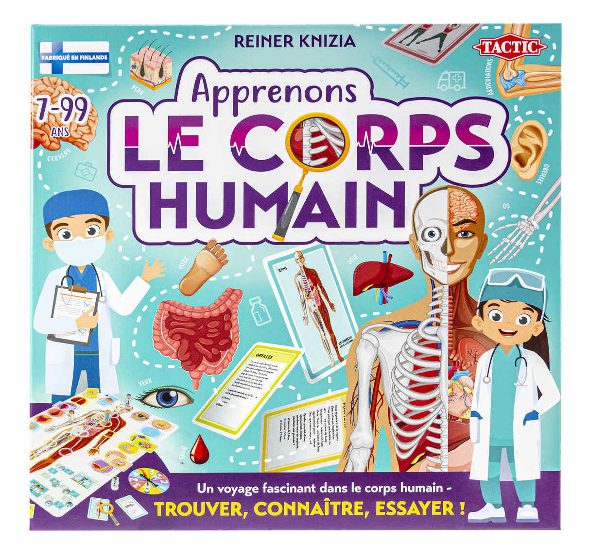 Apprenons le corps humain - Jeu éducatif - TACTIC - 2 joueurs et plus - Des 7 ans