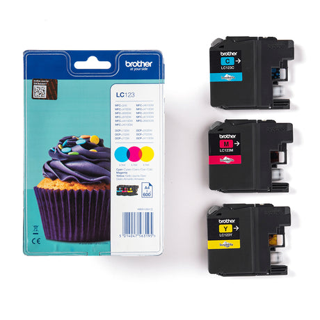 Brother LC123RBWBP Cartouche d'encre Couleurs