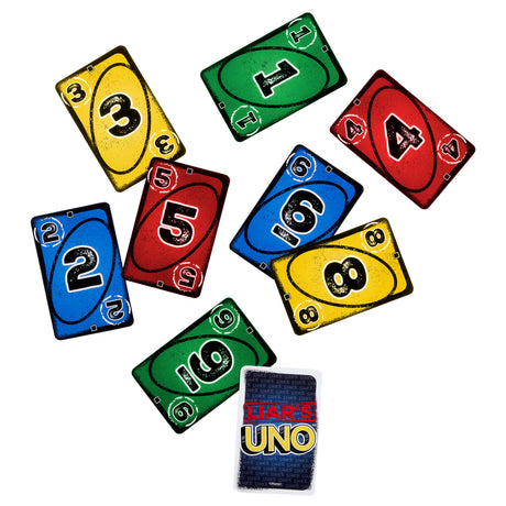 UNO Liar's - Jeu de cartes pour adultes, enfants, familles - Jeu d'astuce et de bluff - Mattel Games - JLH43 - 7 ans et +