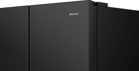 Réfrigérateur Américain - HISENSE - RS818N4TFC - 632 L - Classe C - 91 x 73 x 179 cm - Inox noir